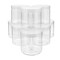 Slime Containers with Lids - 8 Pack Clear Plastic Jars for Kids DIY Crafts (12 oz)
